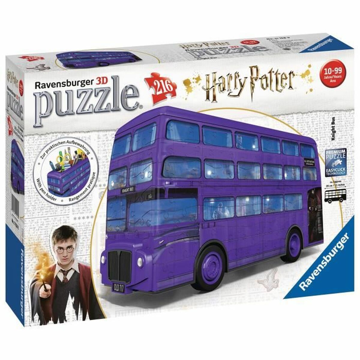 Puslespil Harry Potter bus 216 brikker 3D