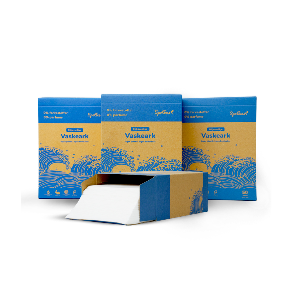 Spotless Vaskeark Duftfri (50 ark)